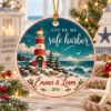 Picture of Personalized Lighthouse Couple Ornament, You’re My Safe Harbor Christmas Gift, Custom Names Coastal Ornament, Nautical Love Keepsake 2026
