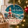Picture of Personalized Lighthouse Couple Ornament, You’re My Safe Harbor Christmas Gift, Custom Names Coastal Ornament, Nautical Love Keepsake 2026