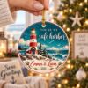 Picture of Personalized Lighthouse Couple Ornament, You’re My Safe Harbor Christmas Gift, Custom Names Coastal Ornament, Nautical Love Keepsake 2026