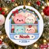 Picture of Personalized Squishy Christmas Ornament, Custom Name 2026, Cute Kawaii Animal Ornament,Baby First Christmas Gift, 2D Flat Christmas Keepsake