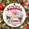 Picture of Personalized Squishies Christmas Ornament 2026, Custom Name Kids Ornament, Cute Kawaii Christmas Gift, Daughter Granddaughter Keepsake