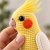 Picture of Custom Your Pet Crochet Doll From Photo, Personalized Bird Plush, Custom Cockatiel Crochet Doll, Parrot Replica, Pet Memorial Keepsake Gift