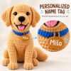 Picture of Custom Your Pet Crochet Doll From Photo, Personalized Dog Plush With Name, Look Alike Golden Retriever Replica, Pet Memorial Keepsake Gift