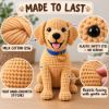 Picture of Custom Your Pet Crochet Doll From Photo, Personalized Dog Plush With Name, Look Alike Golden Retriever Replica, Pet Memorial Keepsake Gift