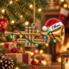 Picture of Personalized Trumpet Christmas Ornament, Custom Name Trumpet Player Gift, Musician Band Student Holiday Keepsake, 2D Flat Christmas Decor