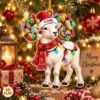 Picture of Personalized Ram Christmas Ornament, Custom Name Bighorn Sheep Ornament, Wildlife Lover Gift, Festive Animal Keepsake, 2D Flat Xmas Decor