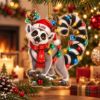 Picture of Personalized Lemur Christmas Ornament, Custom Name Lemur Ornament, Animal Lover Gift, Wildlife Christmas Keepsake, 2D Flat Holiday Decor
