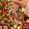 Picture of Personalized Grouse Christmas Ornament, Custom Name Game Bird Ornament, Bird Lover Gift, Hunting Christmas Keepsake, 2D Flat Christmas Decor