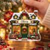 Picture of Personalized Book Lover Christmas Ornament, Custom Name Bookstore Ornament, Reader Gift, Librarian Christmas Gift, 2D Flat Xmas Keepsake