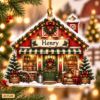 Picture of Personalized Farmhouse Christmas Ornament, Custom Name Red Barn Ornament, Rustic Country Christmas Gift, Farm Lover Keepsake 2D Flat 2026