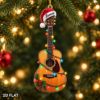 Picture of Personalized Guitar Christmas Ornament, Custom Name Acoustic Guitar Ornament, Musician Gift, Guitar Player Holiday Keepsake 2D Flat 2026