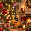 Picture of Personalized Guitar Christmas Ornament, Custom Name Acoustic Guitar Ornament, Musician Gift, Guitar Player Holiday Keepsake 2D Flat 2026