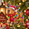 Picture of Personalized Capybara Christmas Ornament, Custom Name Capybara Gift, Cute Animal Lover Holiday Keepsake, 2D Flat Christmas Ornament 2026