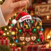 Picture of Personalized Grandpa Christmas Ornament, Custom Grandkids Names Handyman Tool Box Ornament, Grandpa Gift From Grandchildren 2D Flat Keepsake