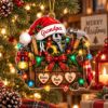 Picture of Personalized Grandpa Christmas Ornament, Custom Grandkids Names Handyman Tool Box Ornament, Grandpa Gift From Grandchildren 2D Flat Keepsake