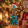 Picture of Personalized Ukulele Christmas Ornament, Custom Name Music Lover Gift, Ukulele Player Holiday Keepsake, Musician Christmas 2D Flat Decor