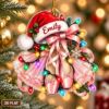 Picture of Personalized Ballet Christmas Ornament, Custom Name Ballerina Gift, Pink Ballet Shoes Ornament, Dancer Holiday Keepsake, 2D Flat Decor 2026