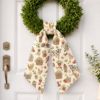Picture of Personalized Garden Farm Sash Wreath, Custom Name Embroidered Door Sash, Farmhouse Wreath Bow, Front Door Garden Decor Gift Idea Farming