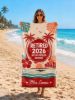 Picture of Retired 2026 Beach Towel, Personalized Retirement Beach Towel, Custom Retirement Gift for Women, Not My Problem Anymore, Beach Sea Towel