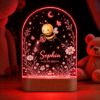 Picture of Personalized Bee Baby Night Light, Custom Baby Name LED Lamp, Cute Bumble Bee Acrylic Lamp, Nursery Decor, Baby Shower Gift, Birthday Gift