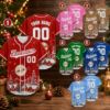 Picture of Personalized Christmas Baseball Jersey, Custom Name Number Team Shirt, Santa Sleigh Holiday Jersey, Family Holiday Gift, Unisex Sports Top