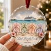 Picture of Personalized Best Friends Cruise Ornament, Custom Girls Trip Christmas Ornament, Cruise Vacation Keepsake, Friend Group Gift, Beach Decor