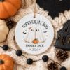 Picture of Personalized Forever My Boo Ceramic Ornament 2026, Ghost Couple Halloween Ornament, Custom Names, Spooky Couple Gift, Halloween Keepsake