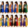 Picture of Custom Basketball Jersey Dress, Personalized Basketball Tank Dress With Name Number, Women's Game Day Outfit, Team Sports Fan Gift