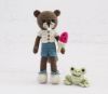 Picture of CROCHET PATTERN - Wally Watermelon - Beaver Doll, stuffed toy, amigurumi, crochet beaver, stuffed toy animal, tutorial, PDF crochet patterns