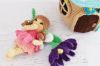 Picture of CROCHET PATTERN - Petunia the Garden Fairy and Her Mushroom House - amigurumi toy crochet fairy doll softie handmade pdf digital pattern