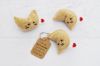 Picture of Amigurumi CROCHET PATTERN - Fortune Cookie Keychain - play food, teacher gift, printable gift tags
