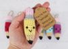 Picture of Amigurumi CROCHET PATTERN - Pencil Keychains - teacher appreciation gift, printable gift tag