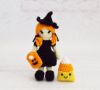 Picture of CROCHET PATTERN - Candy the Halloween Witch - amigurumi crochet doll softie handmade pdf pattern candy corn halloween toy trick-or-treating