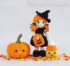 Picture of CROCHET PATTERN - Candy the Halloween Witch - amigurumi crochet doll softie handmade pdf pattern candy corn halloween toy trick-or-treating
