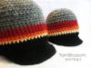 Picture of CROCHET PATTERN Boy Visor Hat (5 sizes included from newborn-adult) Instant Download