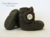 Picture of PDF PATTERN - Baby Button Boots - crochet booties, crochet boots, newborn baby shoes, shoe pattern, crochet tutorial