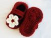 Picture of CROCHET PATTERN - Mary Jane Booties - PDF pattern, crochet shoes, slippers, newborn baby shoes, baby girl, baby shower gift, baby booties