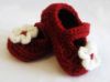 Picture of CROCHET PATTERN - Mary Jane Booties - PDF pattern, crochet shoes, slippers, newborn baby shoes, baby girl, baby shower gift, baby booties