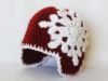 Picture of CROCHET PATTERN - Let It Snow Beanie - crochet hat baby crochet pattern ear flap beanie snowflake hat accessories
