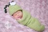 Picture of Baby CROCHET PATTERN - Sweet Pea Beanie & Cocoon - baby sleep sack baby hat crochet beanie newborn photo prop PDF pattern instant download