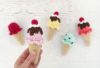 Picture of Amigurumi CROCHET PATTERN - Ice Cream Cones - PDF, play food, crochet food, amigurumi food, summer toy, childrens toy, crochet sweets, toy