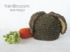 Picture of CROCHET PATTERN - Bunny Ear Beanie and Carrot Pattern - amigurumi bunny rabbit Easter baby photo prop photography prop PDF pattern