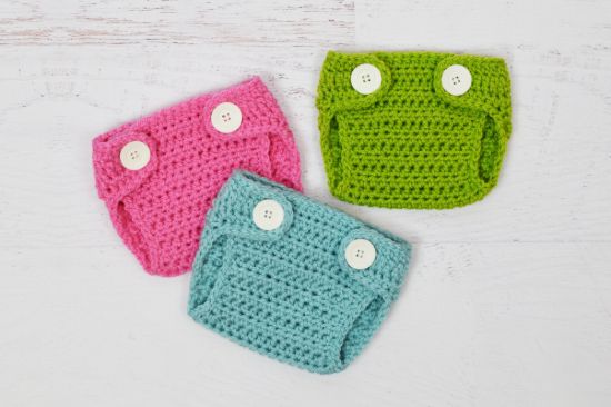 Picture of Diaper Crochet PATTERN - Diaper Cover - baby photo prop newborn photography prop crochet soaker 5 sizes included PDF Instant Download