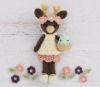 Picture of CROCHET PATTERN - Tessa Tulip - Deer Doll, stuffed toy, amigurumi, crochet deer pattern, stuffed toy animal, tutorial, PDF crochet patterns