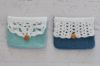 Picture of CROCHET PATTERN - Button Pouch - crochet purse, button bag, easy crochet pattern, change purse, clutch, travel pouch, crochet bag