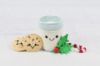 Picture of PDF PATTERN - Santa's Milk and Cookies - Crochet pattern Amigurumi Kawaii food Christmas cookies