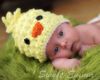 Picture of Baby hat CROCHET PATTERN - Spring Chick Beanie - PDF Digital File newborn baby photo photography prop bird handmade
