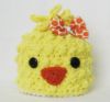 Picture of Baby hat CROCHET PATTERN - Spring Chick Beanie - PDF Digital File newborn baby photo photography prop bird handmade