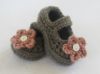 Picture of Baby CROCHET PATTERN - Mary Jane Booties - Instant Download PDF pattern baby girl shoes crochet shoe pattern