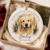 Picture of Personalized Dog Christmas Ornament 2026, Custom Pet Name Keepsake, Dog Lover Gift, Personalized Puppy Ornament, Christmas Gift for Dog Mom